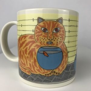 Taylor & Ng Kitty Katfish Cat Goldfish Coffee Mug